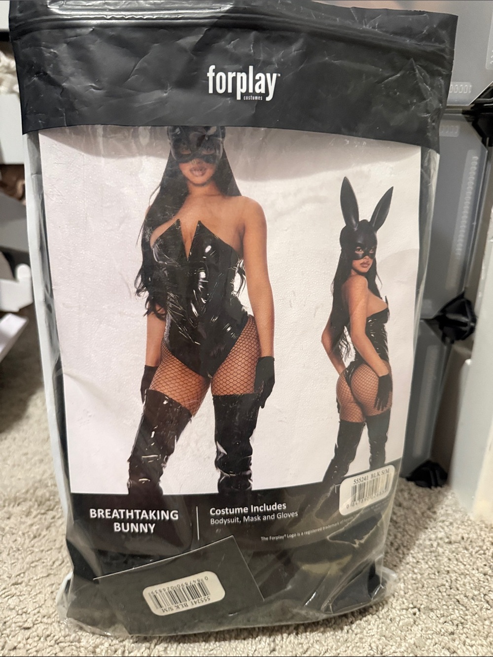 Forplay Breathtaking Bunny Costume - Black